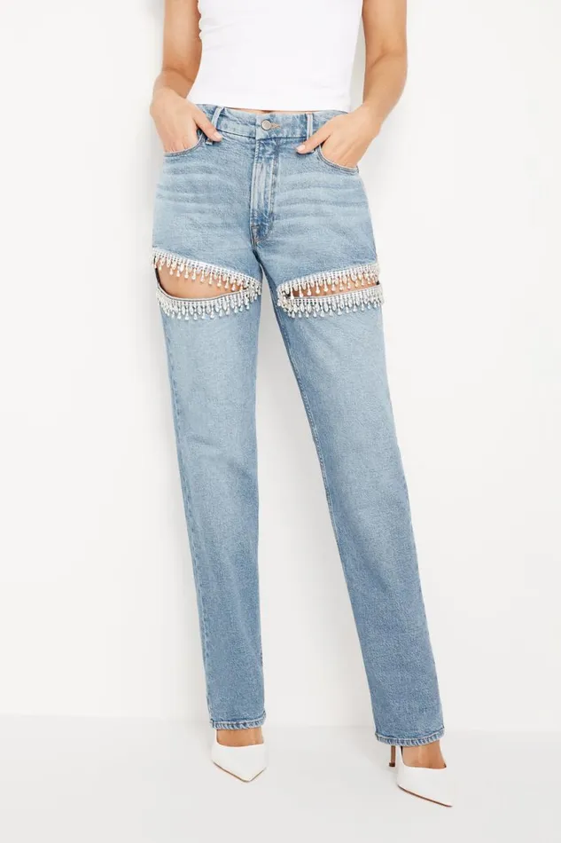 Women GOOD AMERICAN Jeans GOOD ICON STRAIGHT DIAMONDJEANS Indigo357