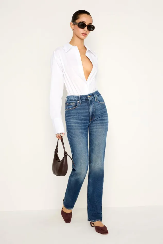 Women GOOD AMERICAN Jeans GOOD ICON STRAIGHTJEANS Indigo605