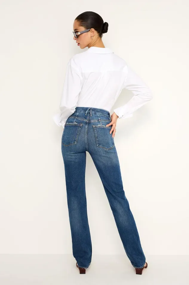 Women GOOD AMERICAN Jeans GOOD ICON STRAIGHTJEANS Indigo605