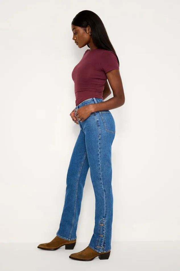 Women GOOD AMERICAN Jeans GOOD ICON STRAIGHTJEANS Indigo684