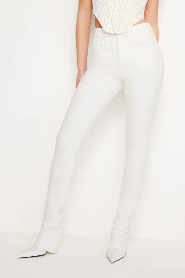 Women GOOD AMERICAN Jeans GOOD LEGS MICRO BOOTCUTJEANS Cloud White001