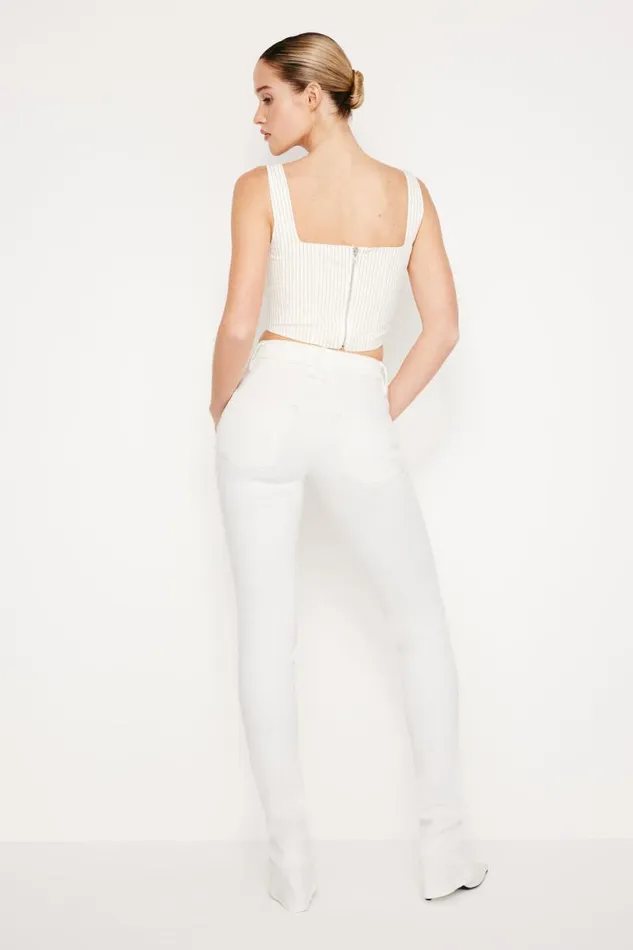 Women GOOD AMERICAN Jeans GOOD LEGS MICRO BOOTCUTJEANS Cloud White001