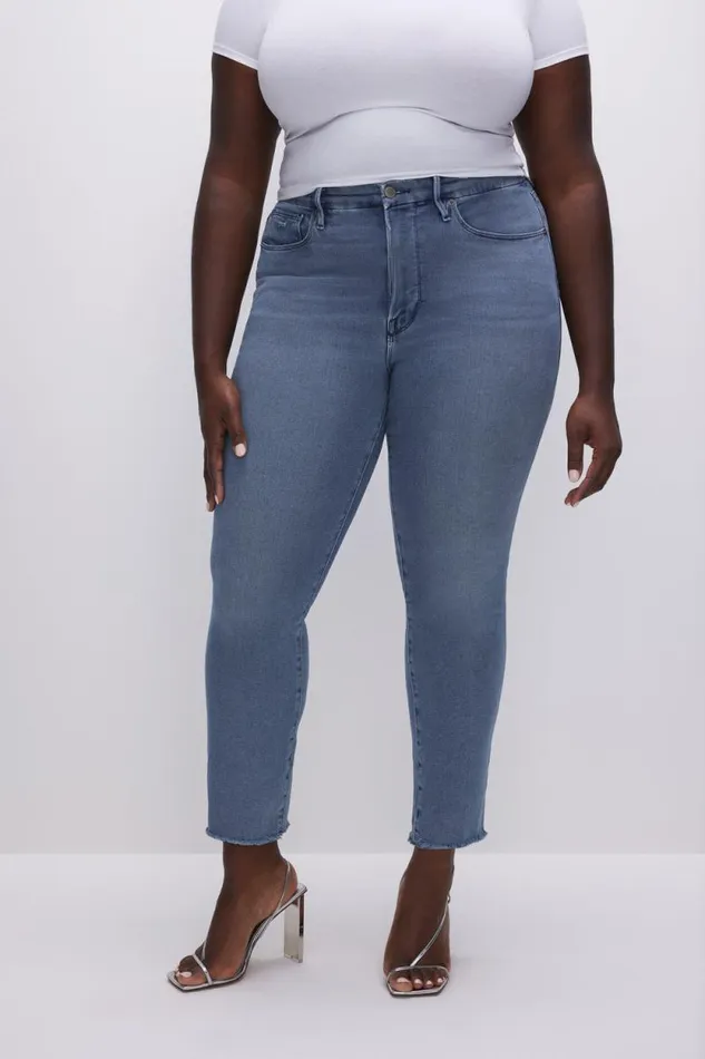 Women GOOD AMERICAN Jeans GOOD LEGS STRAIGHTJEANS Blue449
