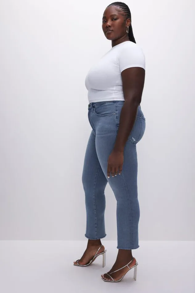 Women GOOD AMERICAN Jeans GOOD LEGS STRAIGHTJEANS Blue449