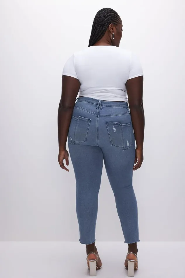 Women GOOD AMERICAN Jeans GOOD LEGS STRAIGHTJEANS Blue449
