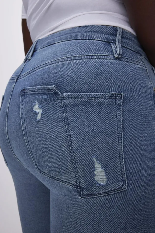 Women GOOD AMERICAN Jeans GOOD LEGS STRAIGHTJEANS Blue449