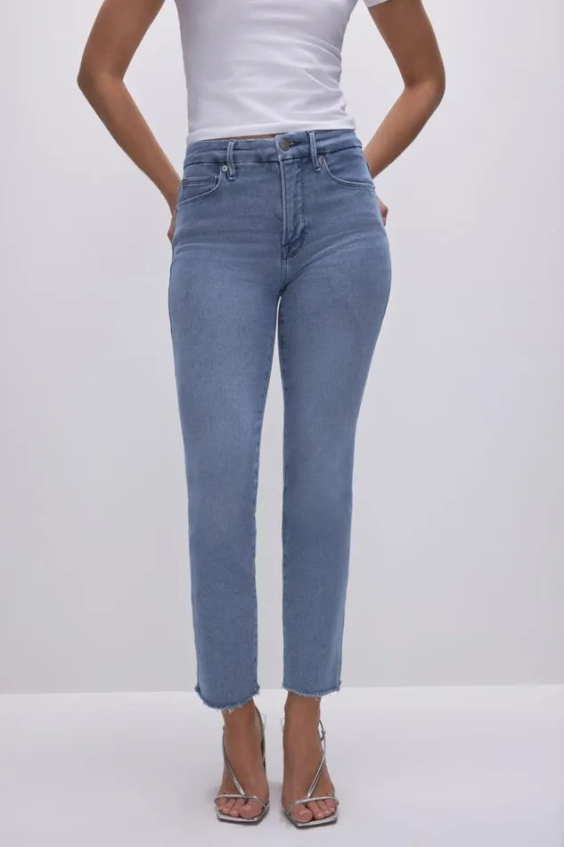 Women GOOD AMERICAN Jeans GOOD LEGS STRAIGHTJEANS Blue449