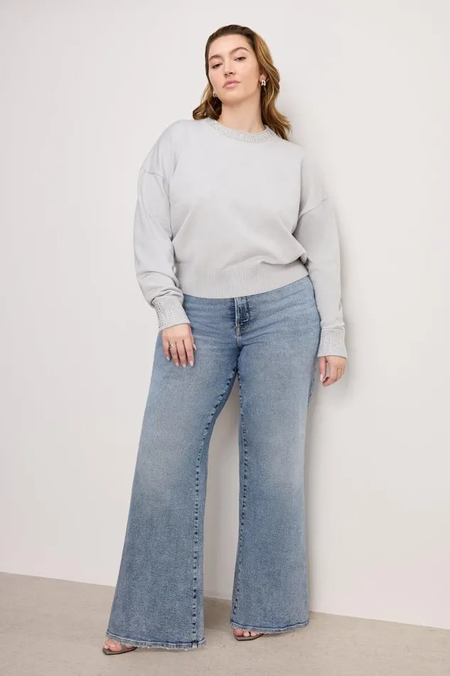 Women GOOD AMERICAN Jeans GOOD WAIST PALAZZOJEANS Indigo746