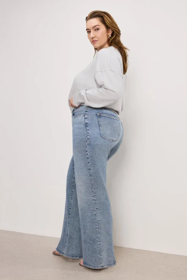 Women GOOD AMERICAN Jeans GOOD WAIST PALAZZOJEANS Indigo746
