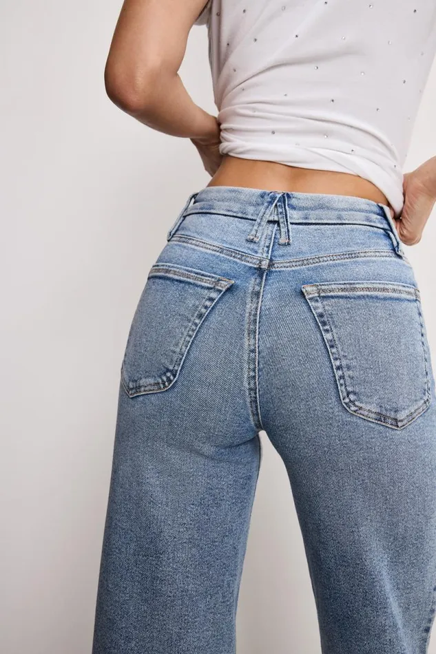 Women GOOD AMERICAN Jeans GOOD WAIST PALAZZOJEANS Indigo746