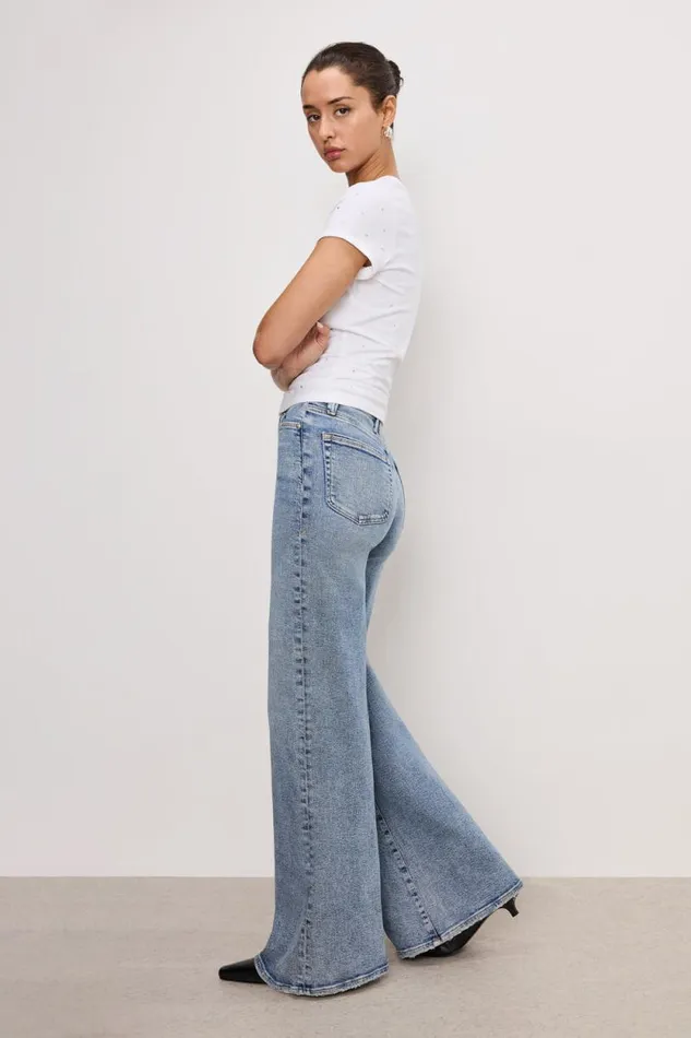 Women GOOD AMERICAN Jeans GOOD WAIST PALAZZOJEANS Indigo746