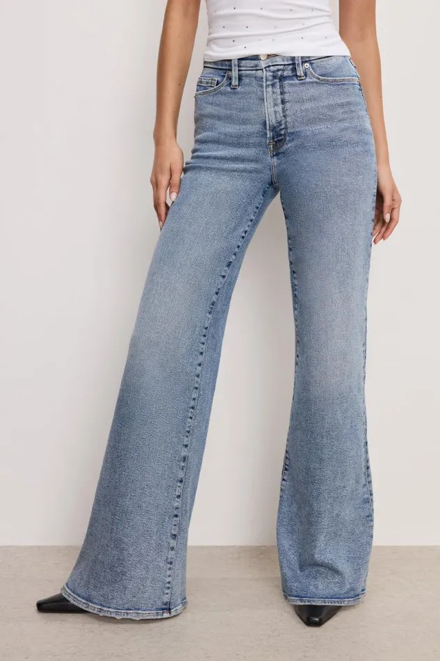 Women GOOD AMERICAN Jeans GOOD WAIST PALAZZOJEANS Indigo746