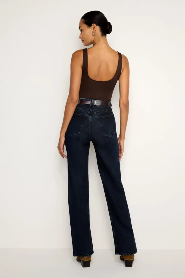 Women GOOD AMERICAN Jeans SOFTTECH GOOD BOY STRAIGHTJEANS Indigo544