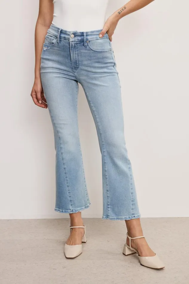 Women GOOD AMERICAN Jeans SOFTTECH GOOD LEGS CROP MINI BOOTJEANS Indigo743 Women GOOD AMERICAN Jeans SOFTTECH GOOD LEGS CROP MINI BOOTJEANS Indigo743