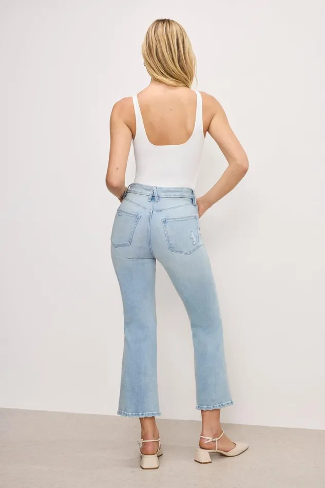 Women GOOD AMERICAN Jeans SOFTTECH GOOD LEGS CROP MINI BOOTJEANS Indigo743 Women GOOD AMERICAN Jeans SOFTTECH GOOD LEGS CROP MINI BOOTJEANS Indigo743