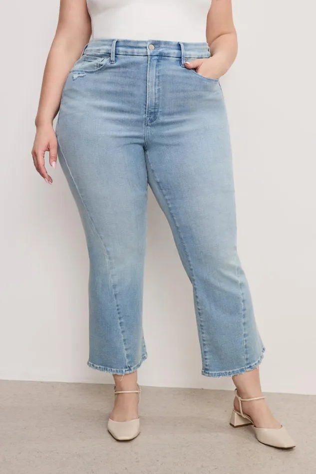 Women GOOD AMERICAN Jeans SOFTTECH GOOD LEGS CROP MINI BOOTJEANS Indigo743 Women GOOD AMERICAN Jeans SOFTTECH GOOD LEGS CROP MINI BOOTJEANS Indigo743