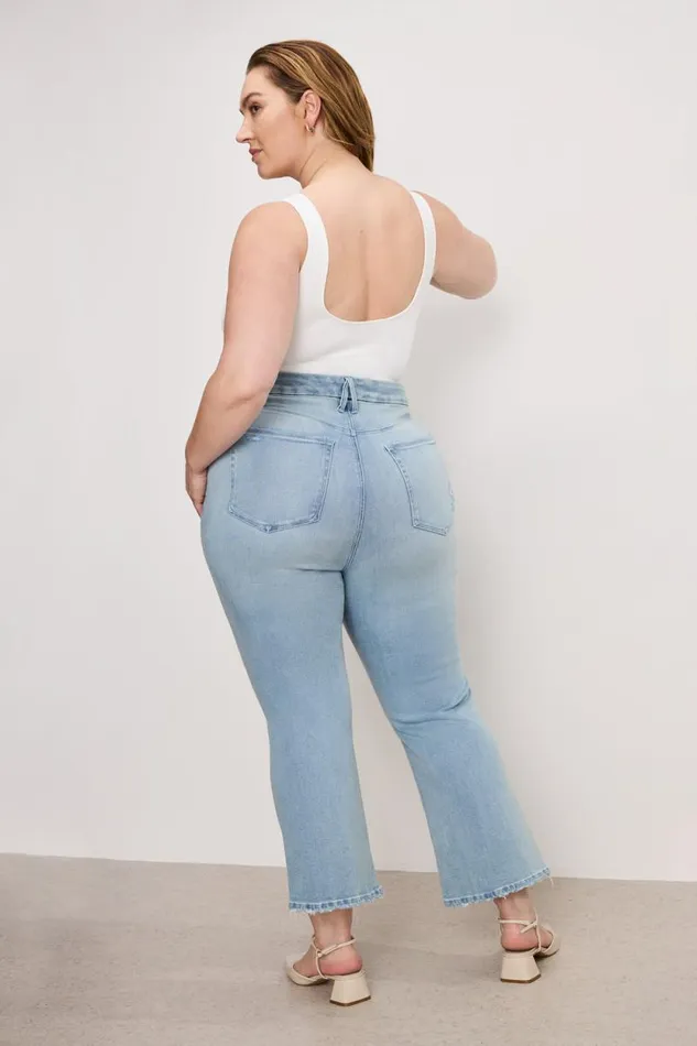 Women GOOD AMERICAN Jeans SOFTTECH GOOD LEGS CROP MINI BOOTJEANS Indigo743 Women GOOD AMERICAN Jeans SOFTTECH GOOD LEGS CROP MINI BOOTJEANS Indigo743