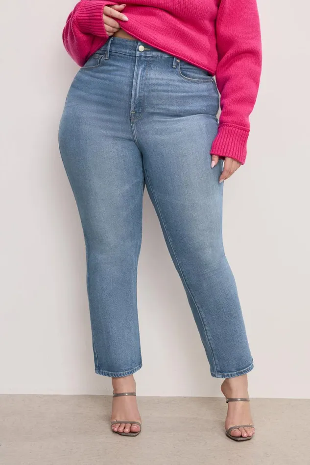 Women GOOD AMERICAN Jeans SOFTTECH GOOD LEGS STRAIGHTJEANS Indigo746
