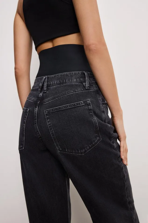 Women GOOD AMERICAN Jeans WIDE LEG SOLUTIONJEANS Black377