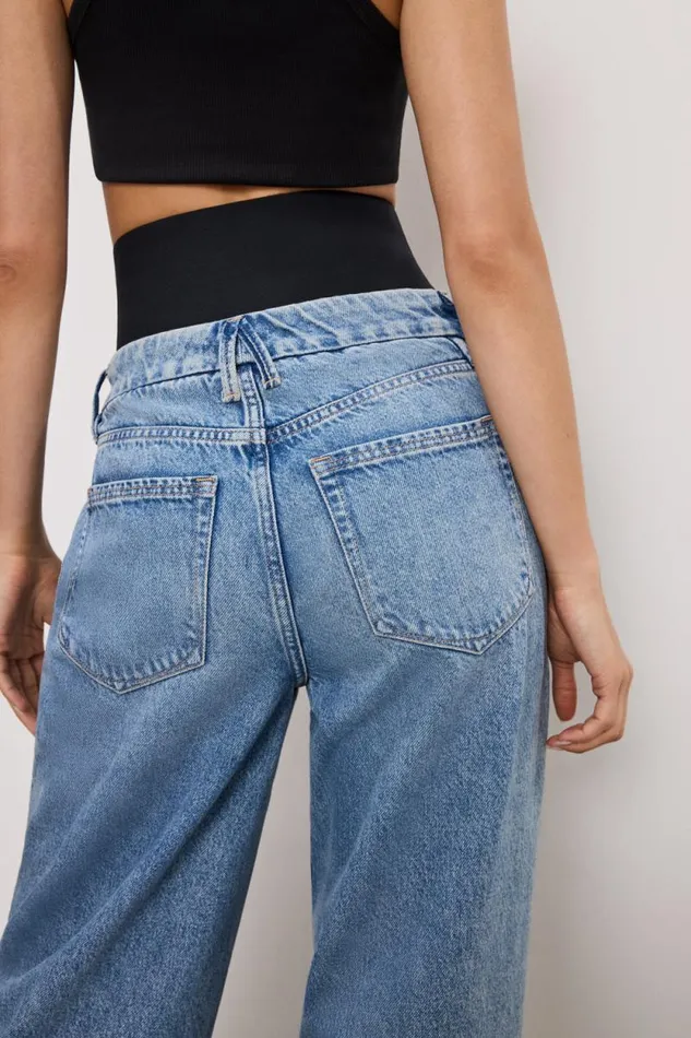 Women GOOD AMERICAN Jeans WIDE LEG SOLUTIONJEANS Indigo739