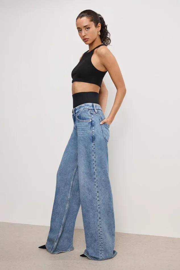 Women GOOD AMERICAN Jeans WIDE LEG SOLUTIONJEANS Indigo739