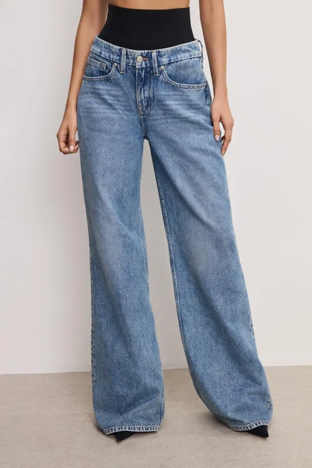 Women GOOD AMERICAN Jeans WIDE LEG SOLUTIONJEANS Indigo739