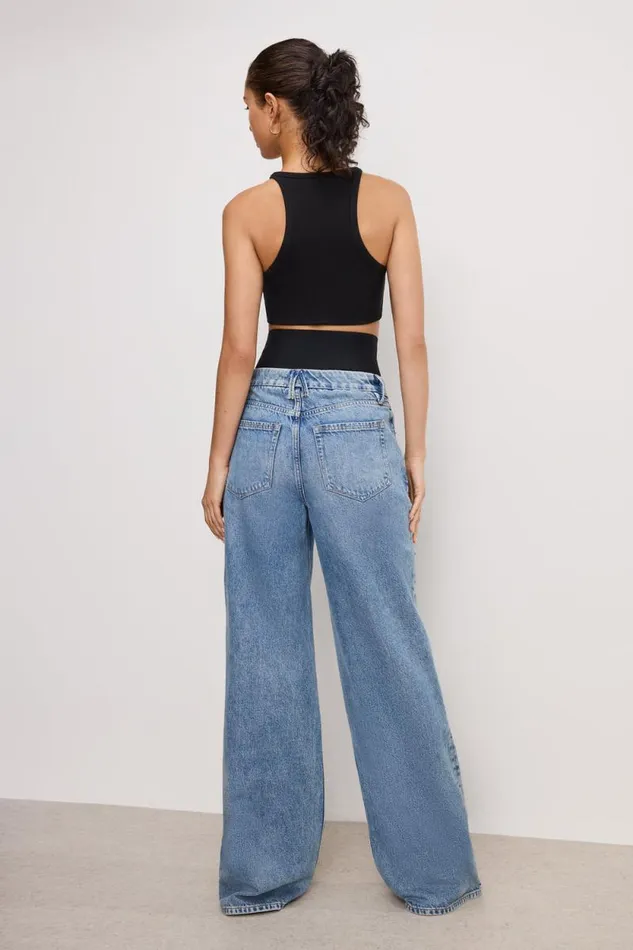 Women GOOD AMERICAN Jeans WIDE LEG SOLUTIONJEANS Indigo739