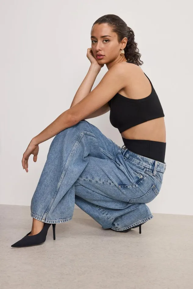 Women GOOD AMERICAN Jeans WIDE LEG SOLUTIONJEANS Indigo739