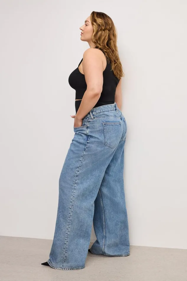 Women GOOD AMERICAN Jeans WIDE LEG SOLUTIONJEANS Indigo739