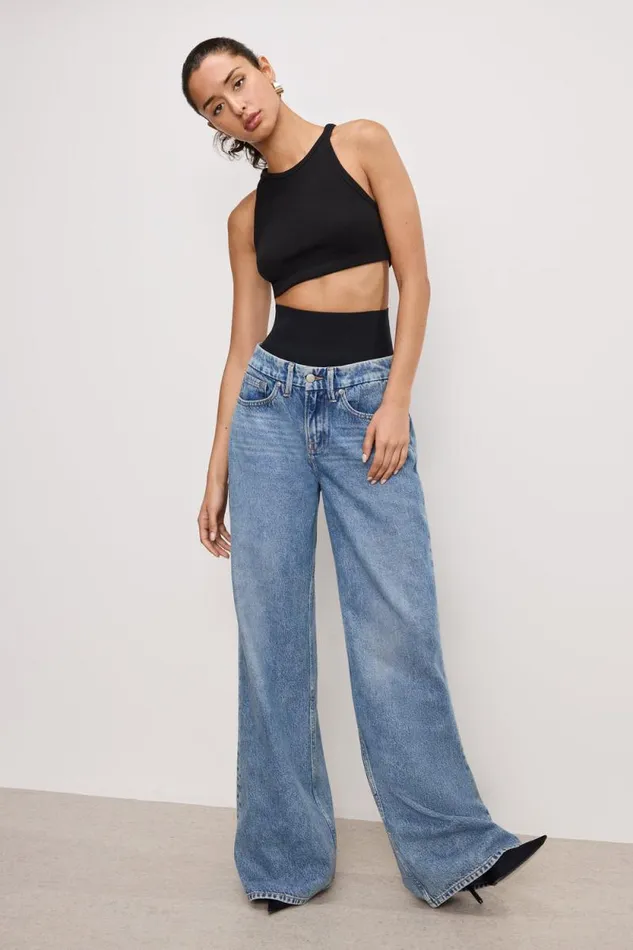 Women GOOD AMERICAN Jeans WIDE LEG SOLUTIONJEANS Indigo739