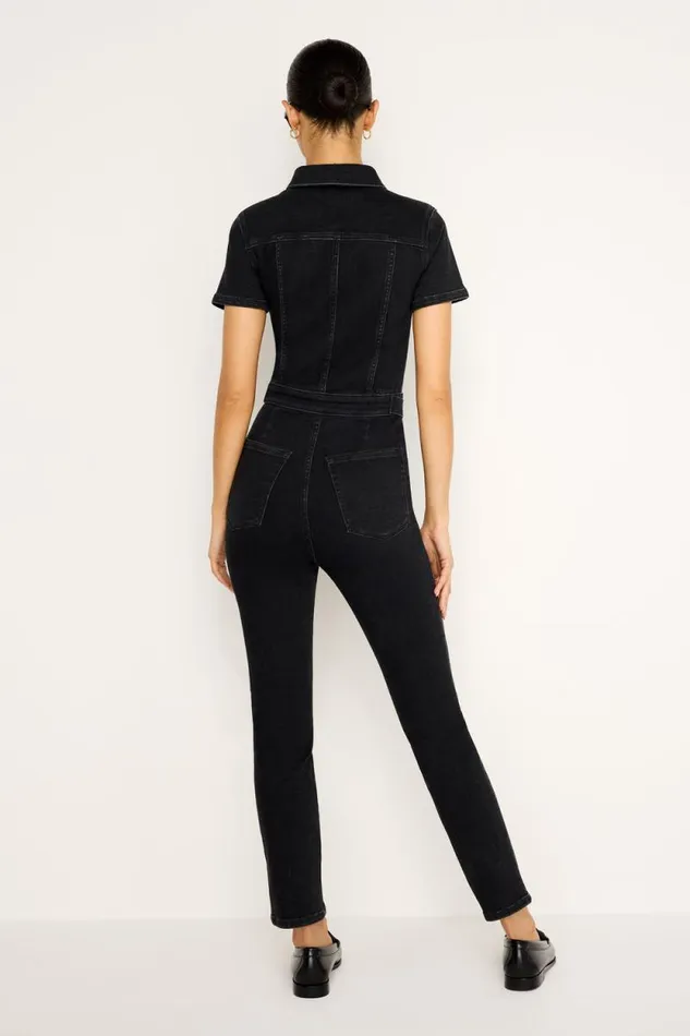 Women GOOD AMERICAN Jumpsuits FIT FOR SUCCESSJUMPSUIT Black367