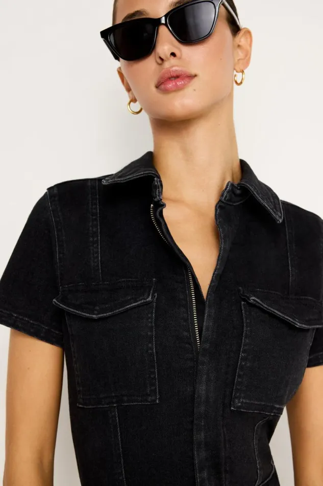 Women GOOD AMERICAN Jumpsuits FIT FOR SUCCESSJUMPSUIT Black367