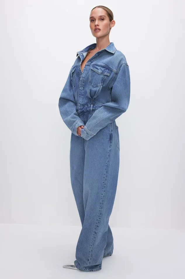 Women GOOD AMERICAN Jumpsuits OVERSIZED DENIMJUMPSUIT Indigo599