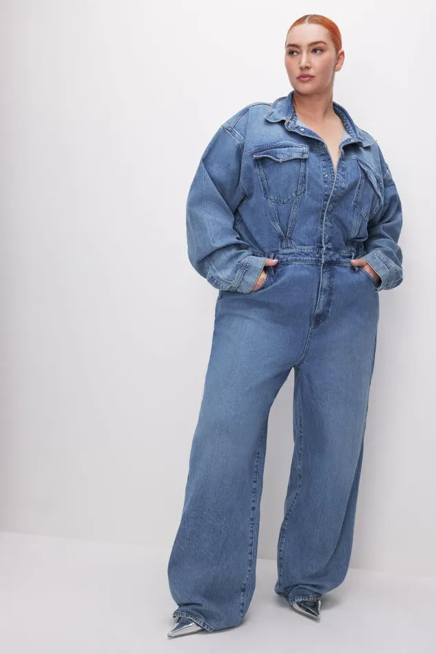 Women GOOD AMERICAN Jumpsuits OVERSIZED DENIMJUMPSUIT Indigo599
