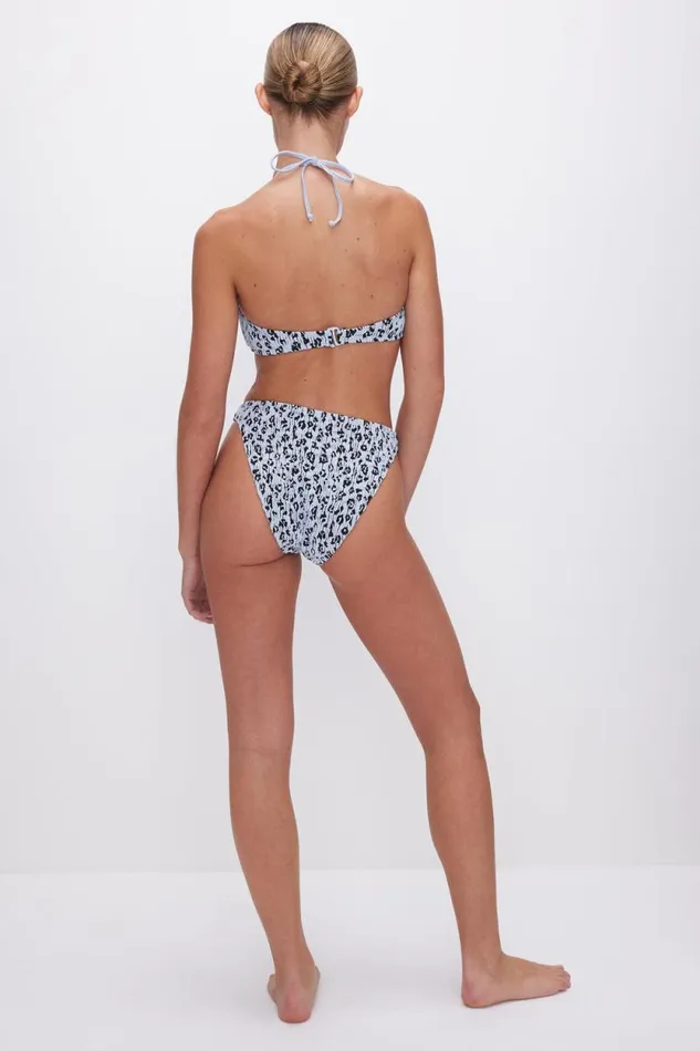 Women GOOD AMERICAN Swim ALWAYS FITS CHEEKY BIKINIBOTTOM Glass Leopard001