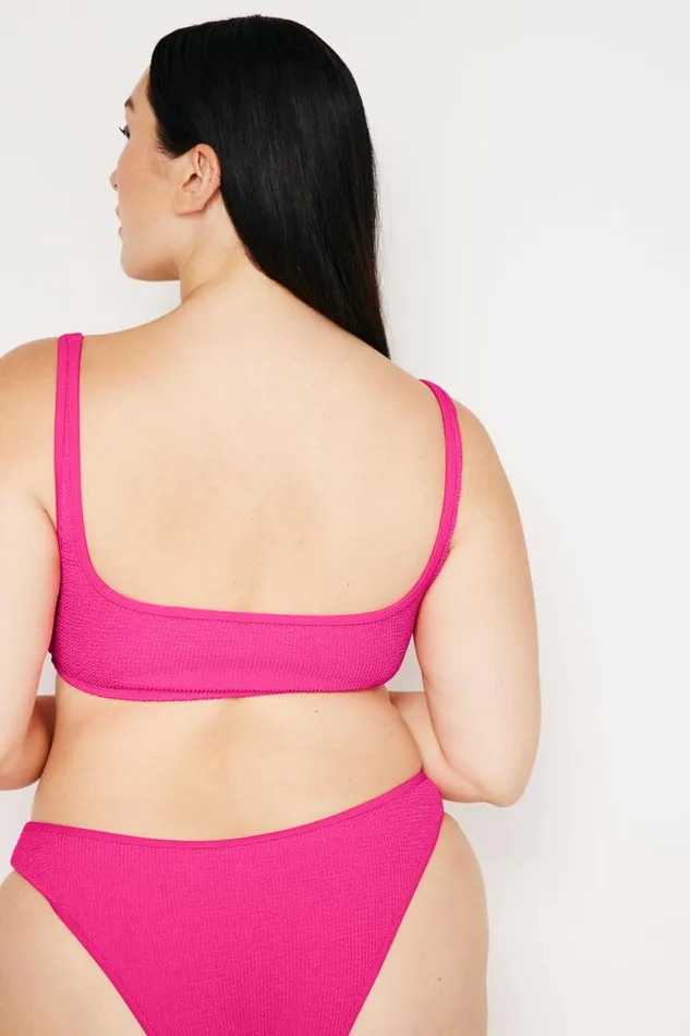 Women GOOD AMERICAN Swim ALWAYS FITS CLASSIC BIKINIBOTTOM Pink Glow002
