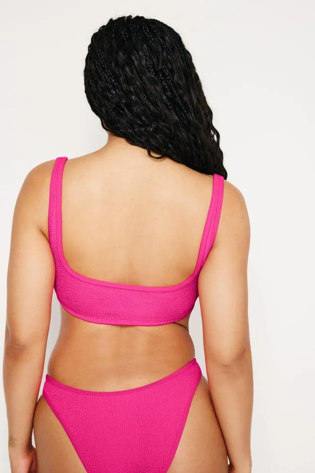 Women GOOD AMERICAN Swim ALWAYS FITS CLASSIC BIKINIBOTTOM Pink Glow002