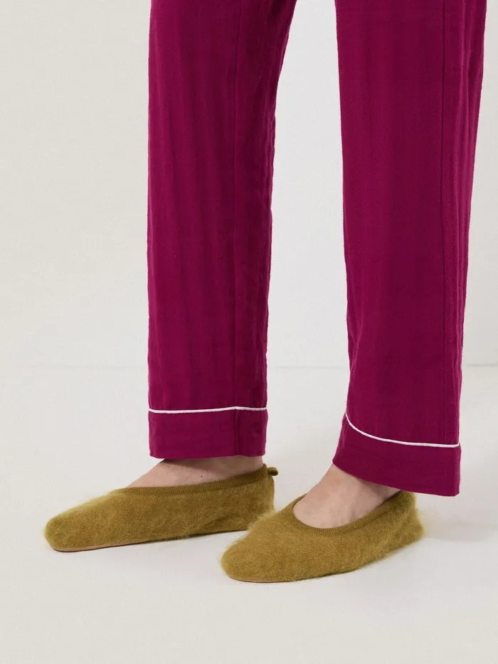 Women Halo Cashmere Slipper Green Jigsaw Knitwear and Cashmere
