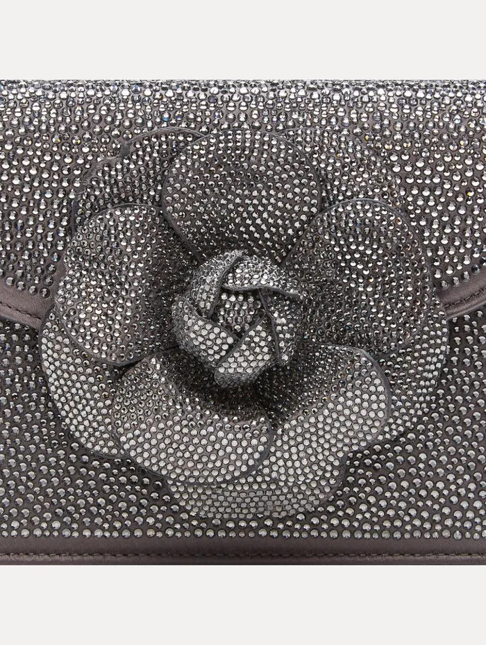 Women Handbags Oscar De La Renta Crystal Pav Mini TRO Bag Smoke Gunmetal Women Handbags Oscar De La Renta Crystal Pav Mini TRO Bag Smoke Gunmetal