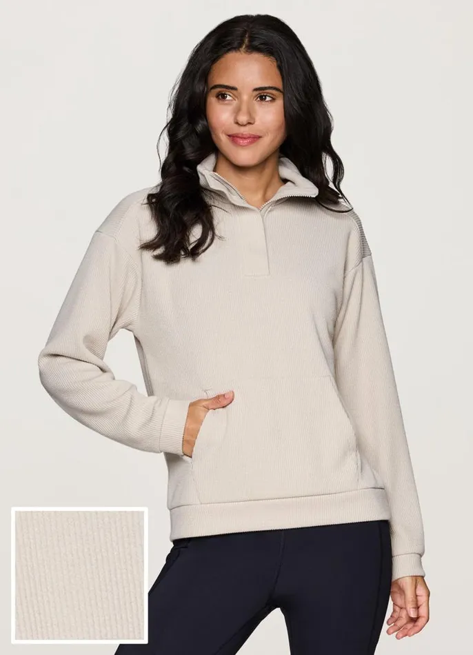 Women Harbor Textured Pullover Sand RBX Active Long Sleeve