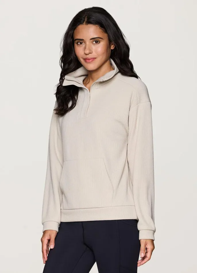 Women Harbor Textured Pullover Sand RBX Active Long Sleeve