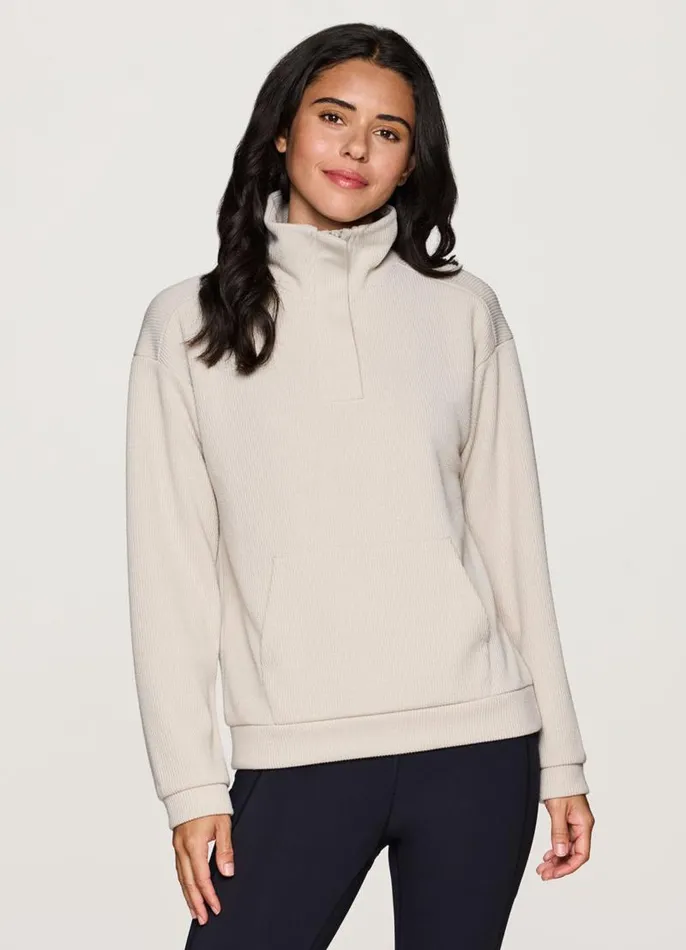 Women Harbor Textured Pullover Sand RBX Active Long Sleeve