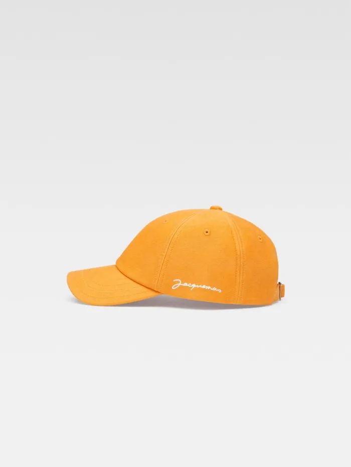 Women Hats JACQUEMUS The Jacquemus Cap Dark Orange