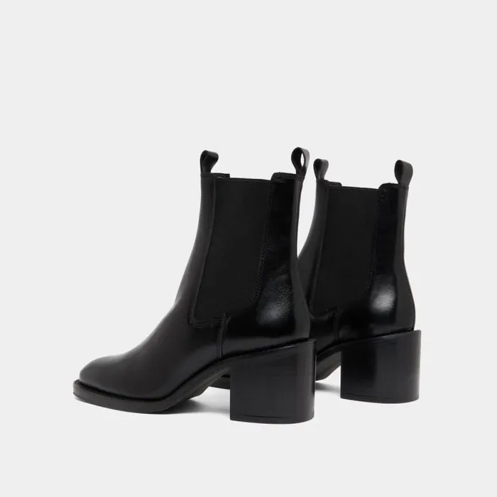 Women Heeled Ankle Boots With Elastics Black JONAK Ankle Boots Lowboots