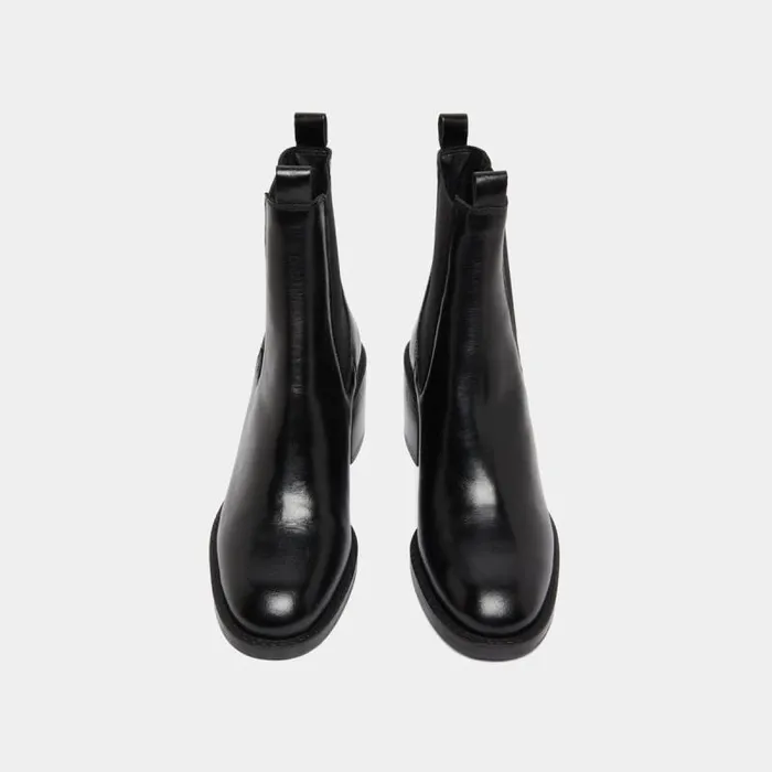 Women Heeled Ankle Boots With Elastics Black JONAK Ankle Boots Lowboots