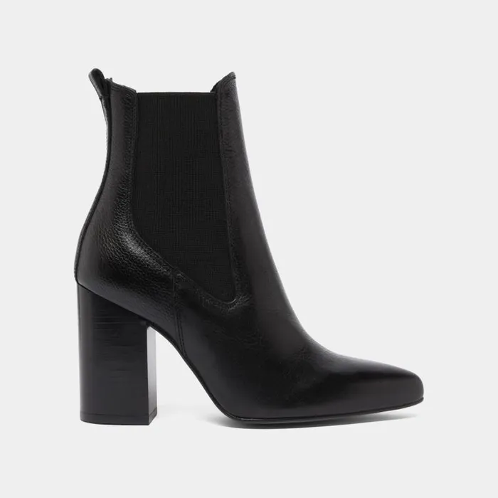 Women Heeled Ankle Boots With Pointed Toes Black JONAK Ankle Boots Lowboots