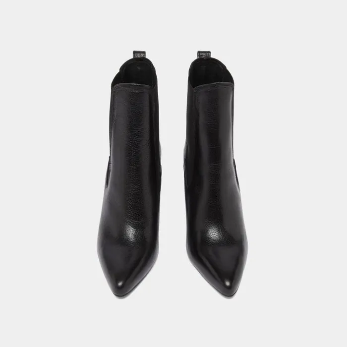 Women Heeled Ankle Boots With Pointed Toes Black JONAK Ankle Boots Lowboots