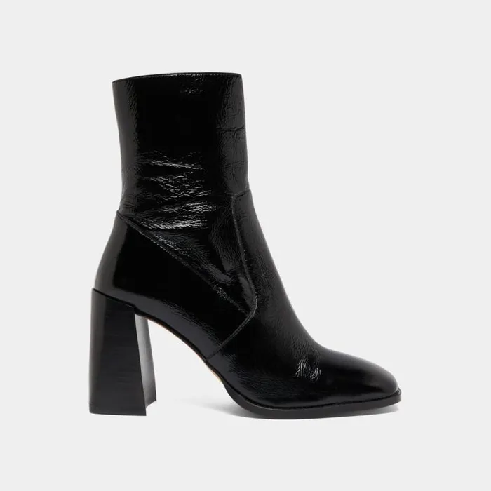 Women Heeled Ankle Boots With Square Toes Black JONAK Ankle Boots Lowboots