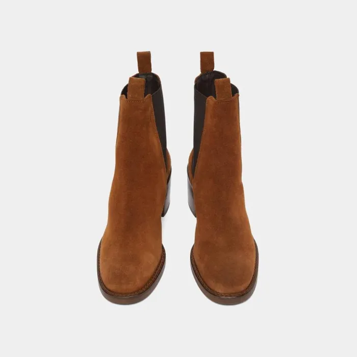 Women Heeled Boots Cognac JONAK Ankle Boots Lowboots