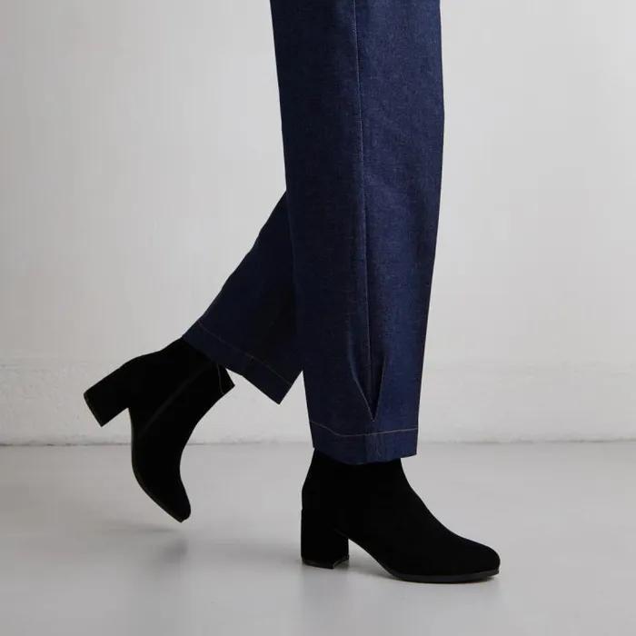 Women Heeled Lowboots Black JONAK Ankle Boots Lowboots